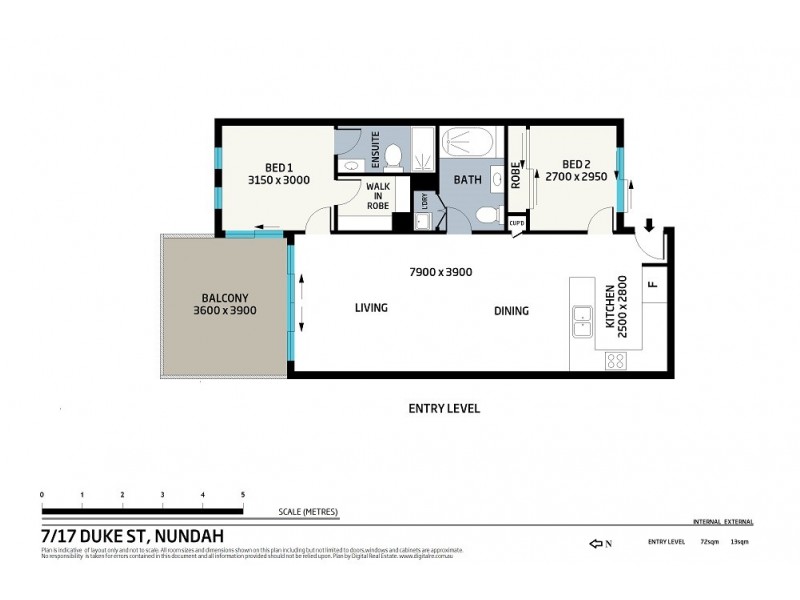 7/17 DUKE STREET, Nundah QLD 4012 Floorplan