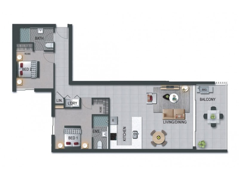 301/616 Main Street, Kangaroo Point QLD 4169 Floorplan