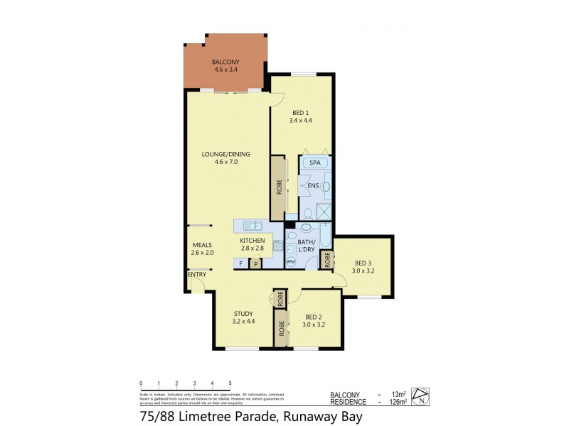 75/88 LIMETREE PARADE, Runaway Bay QLD 4216 Floorplan