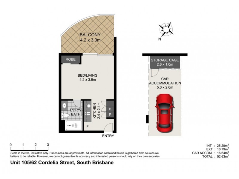 105/62 CORDELIA STREET, South Brisbane QLD 4101 Floorplan