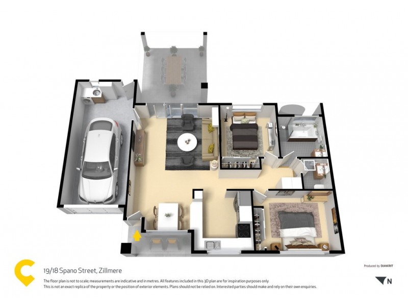 Unit 19, 18 Spano street, Zillmere QLD 4034 Floorplan