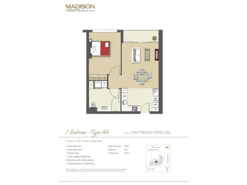 1042/35 Campbell Street, Bowen Hills QLD 4006 Floorplan