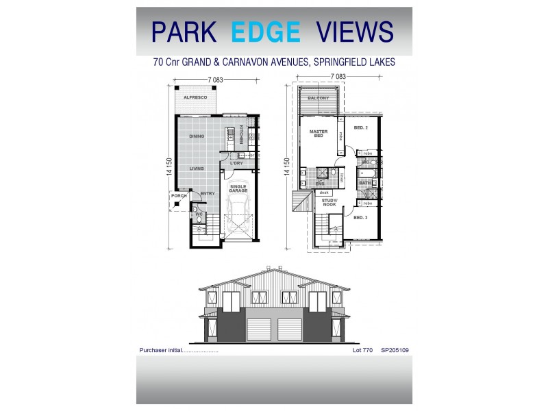 44/14 Lincoln Parade, Springfield Lakes QLD 4300 Floorplan