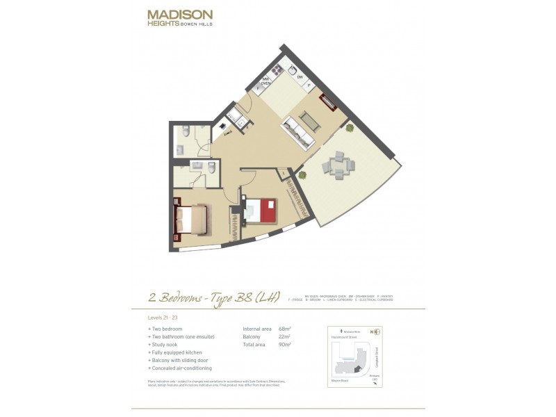 B143/35 Campbell Street, Bowen Hills QLD 4006 Floorplan