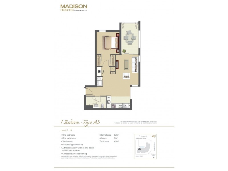 A176/35 Campbell Street, Bowen Hills QLD 4006 Floorplan