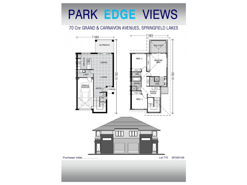 U52/14 Lincoln Parade, Springfield Lakes QLD 4300 Floorplan