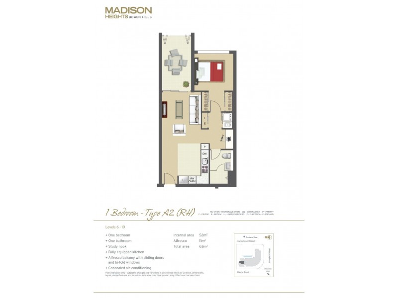 N114/35 Campbell Street, Bowen Hills QLD 4006 Floorplan