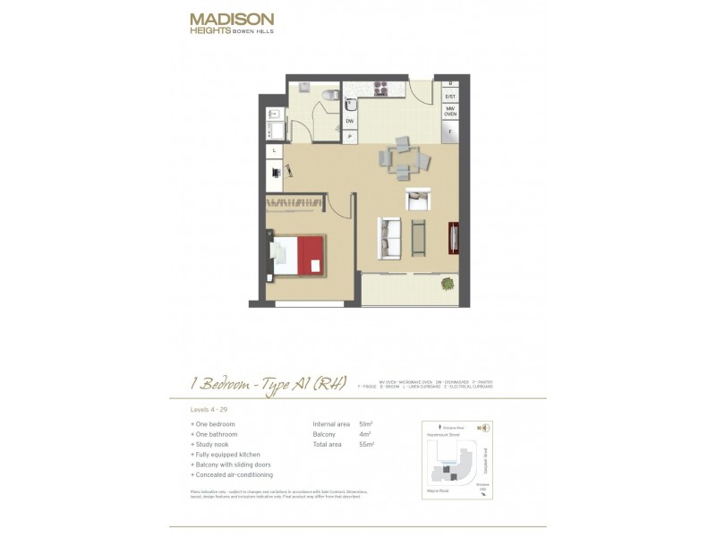 N263/35 Campbell Street, Bowen Hills QLD 4006 Floorplan