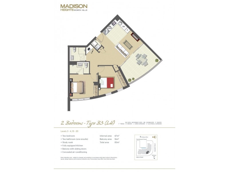 B111/35 Campbell Street, Bowen Hills QLD 4006 Floorplan