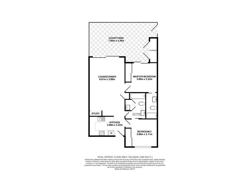 7/41 Beeston, Teneriffe QLD 4005 Floorplan