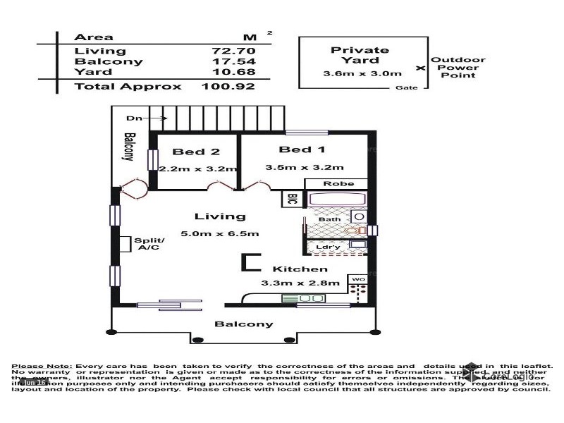 2/12-14 Fooks Terrace, St Kilda SA 5110 Floorplan