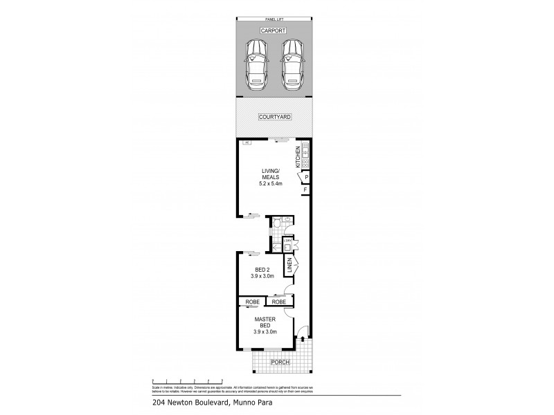 204 Newton Bvd, Munno Para SA 5115 Floorplan