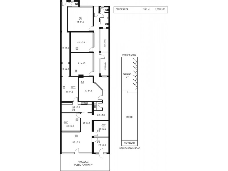 62 Henley Beach Road, Mile End SA 5031 Floorplan