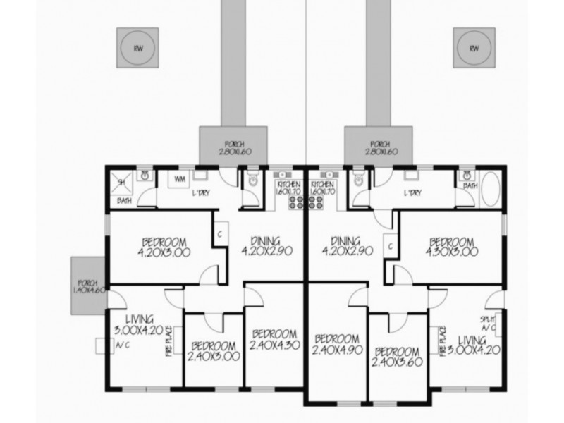 20 and 22 Forrestall  Road, Elizabeth Downs SA 5113 Floorplan