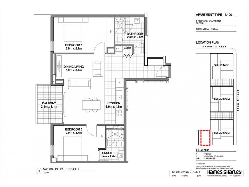 406/23 Frew Street, Adelaide SA 5000 Floorplan