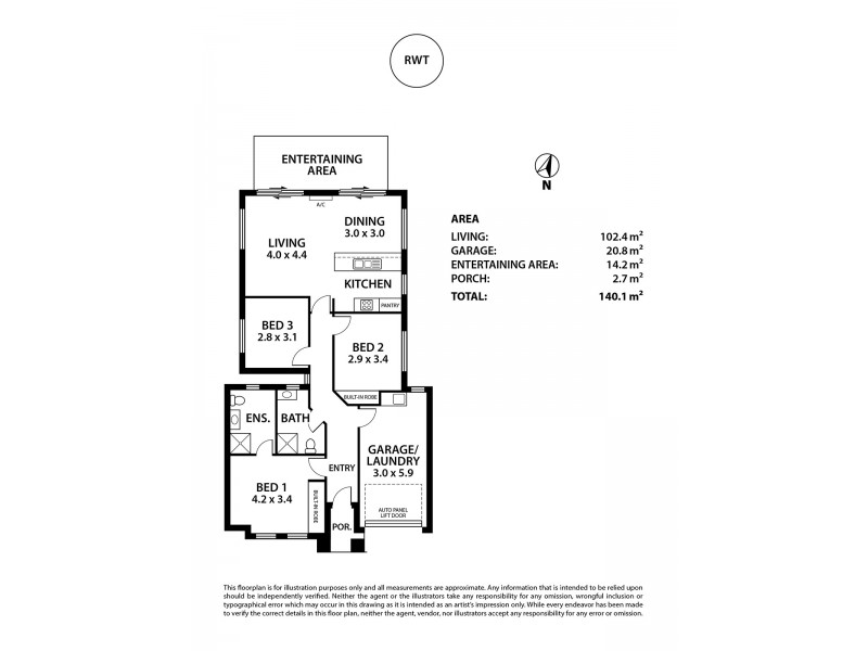 3/11 Baker Street, Littlehampton SA 5250 Floorplan