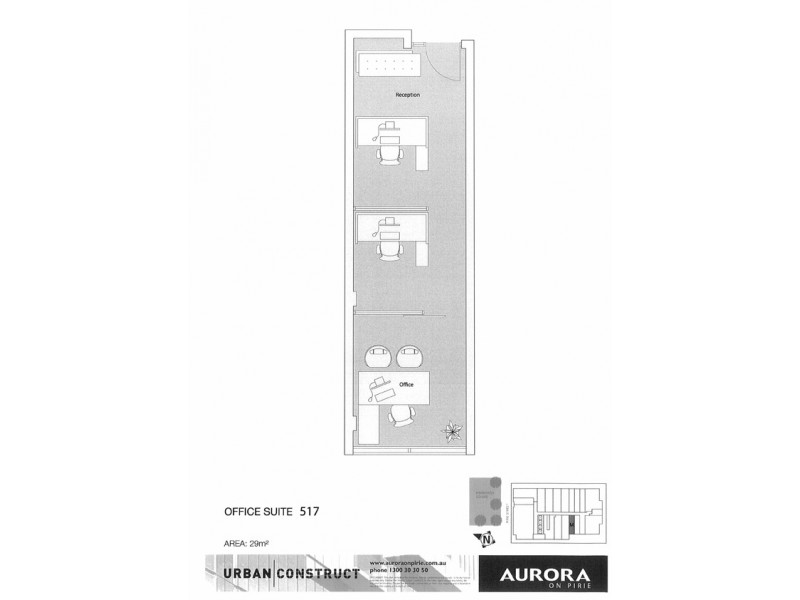 517/147 Pirie Street, Adelaide SA 5000 Floorplan