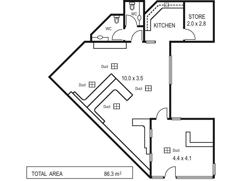 Suite JJ and MM 447/Portrush Road, Glenside SA 5065 Floorplan