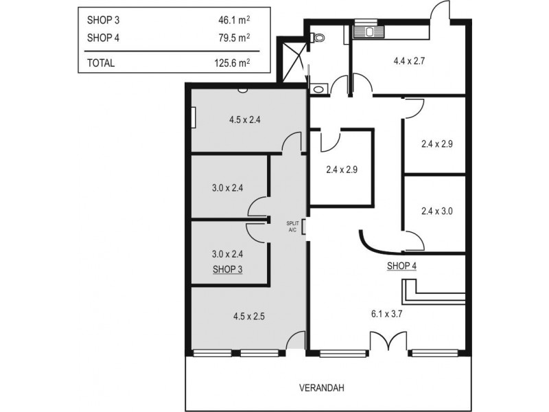 3 and 4 / 296 Brighton Road, North Brighton SA 5048 Floorplan