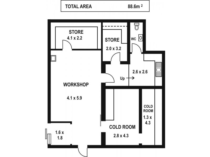 Shop B 245 Grange Road, Findon SA 5023 Floorplan