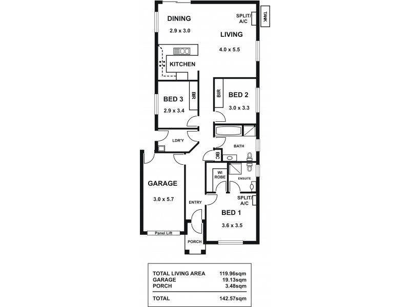 8 Kari Crescent, Huntfield Heights SA 5163 Floorplan