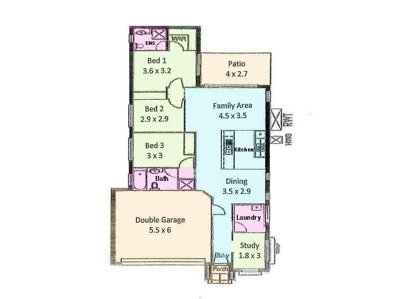 32 WATTLEBIRD DR, Burton SA 5110 Floorplan