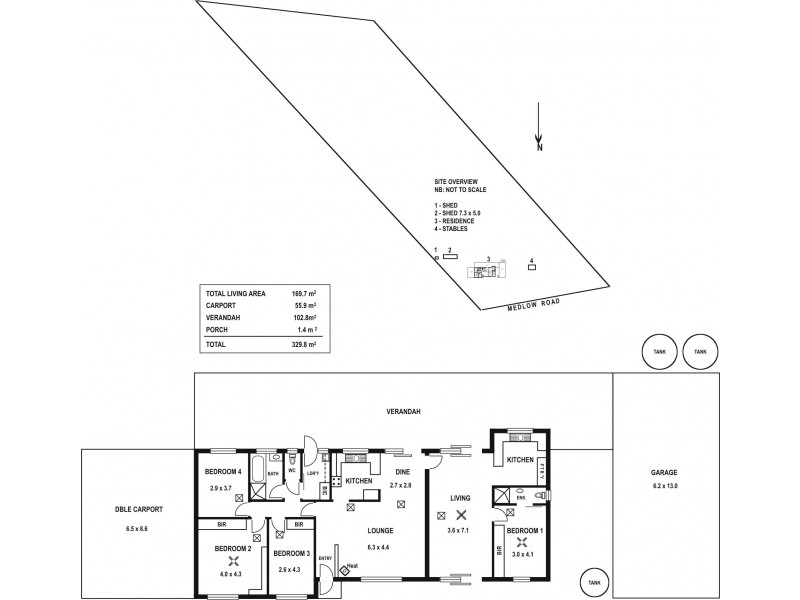 576 MEDLOW RD, Uleybury SA 5114 Floorplan