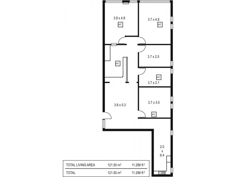 8/191 Melbourne Street, North Adelaide SA 5006 Floorplan