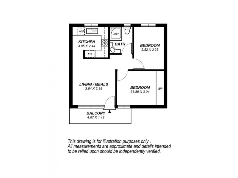 50 (unit 13) Adelphi Cres, Glenelg North SA 5045 Floorplan