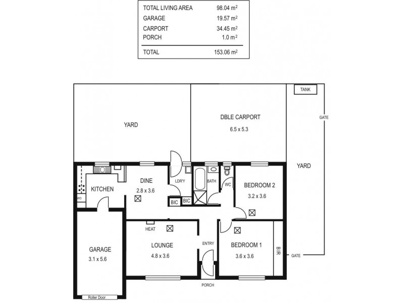 2/12 PRIMROSE CT, Parafield Gardens SA 5107 Floorplan