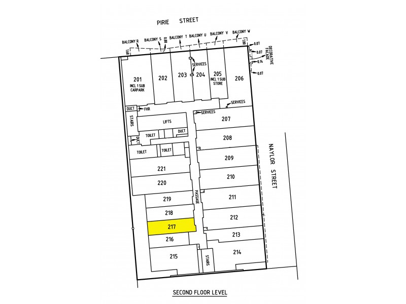 217/147 Pirie Street, Adelaide SA 5000 Floorplan