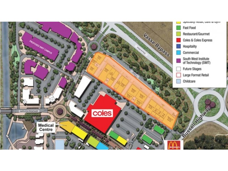 Corner Bussell Highway and Vasse Bypass, Vasse WA 6280