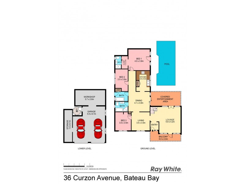 36 Curzon Avenue, Bateau Bay NSW 2261 Floorplan