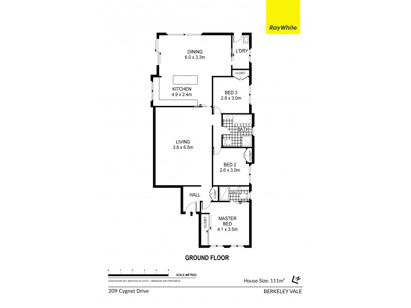 209 Cygnet Drive, Berkeley Vale NSW 2261 Floorplan