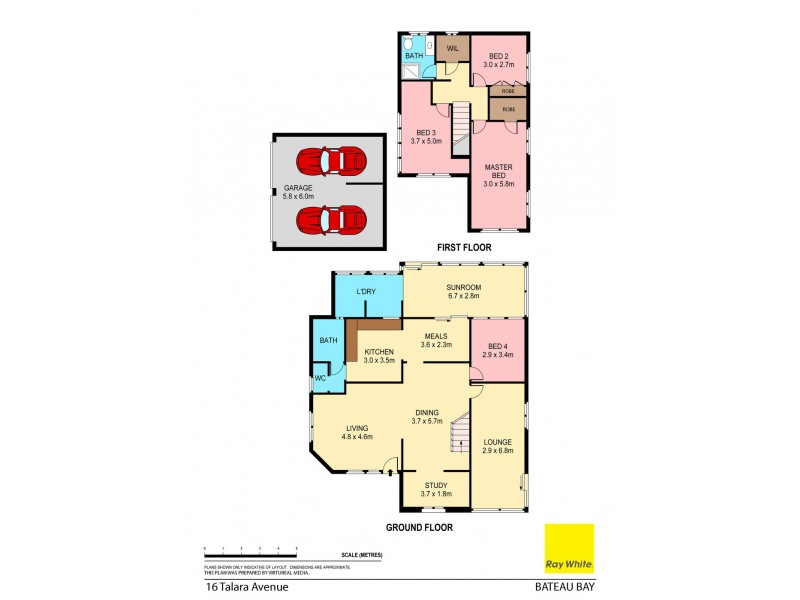16 Talara Avenue, Bateau Bay NSW 2261 Floorplan