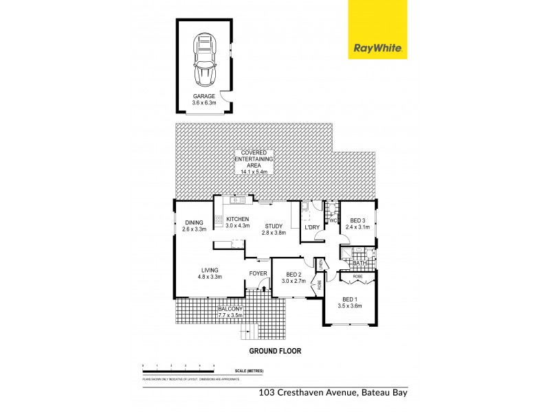 103 Cresthaven Avenue, Bateau Bay NSW 2261 Floorplan
