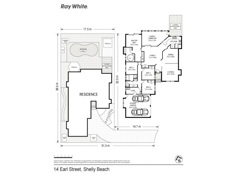 14 Earl Street, Shelly Beach NSW 2261 Floorplan