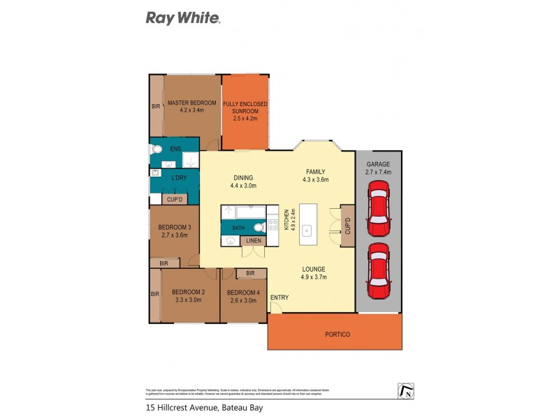 15 Hillcrest Avenue, Bateau Bay NSW 2261 Floorplan
