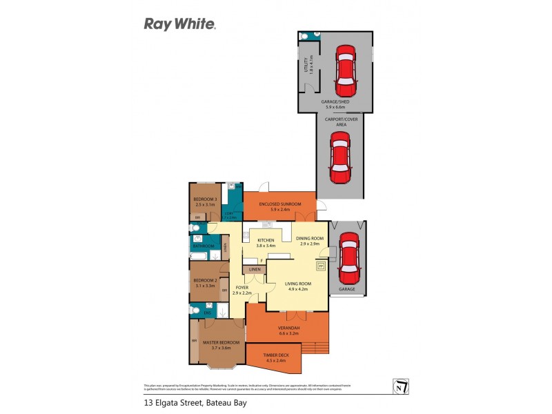 13 Elgata Street, Bateau Bay NSW 2261 Floorplan