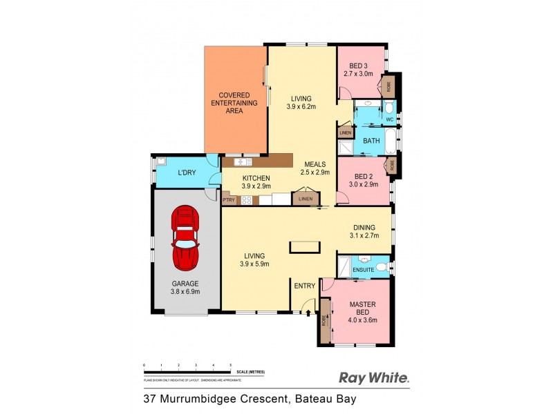 37 Murrumbidgee Crescent, Bateau Bay NSW 2261 Floorplan