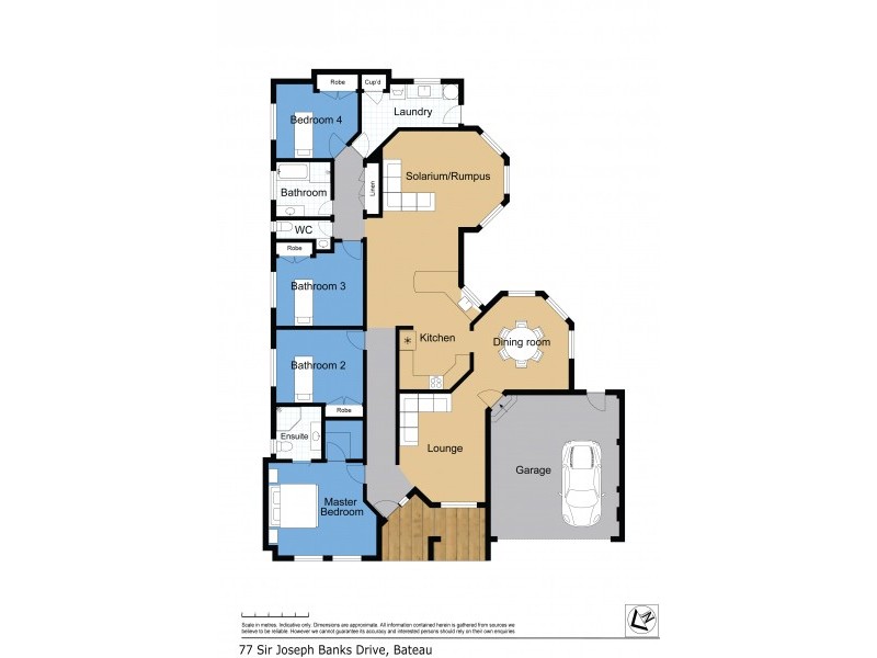 77 Sir Joseph Banks Drive, Bateau Bay NSW 2261 Floorplan
