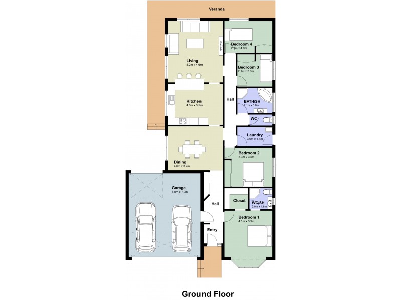 4 Papala Avenue, Bateau Bay NSW 2261 Floorplan