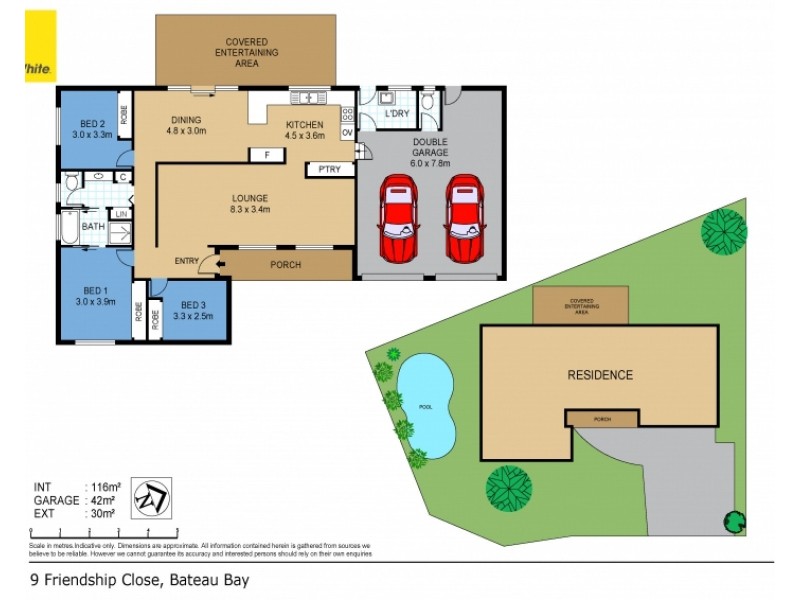 9 Friendship Close, Bateau Bay NSW 2261 Floorplan