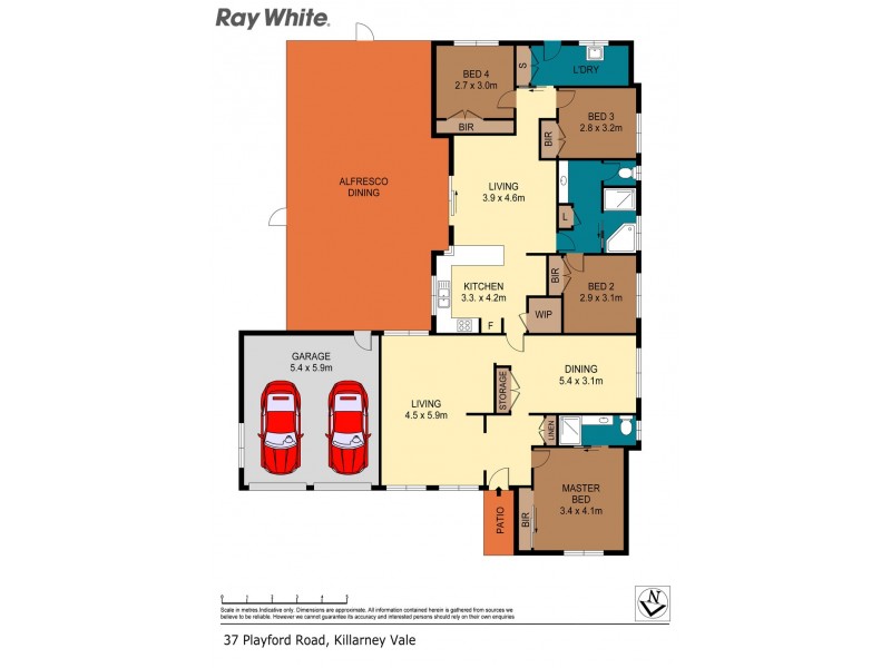37 Playford Road, Killarney Vale NSW 2261 Floorplan
