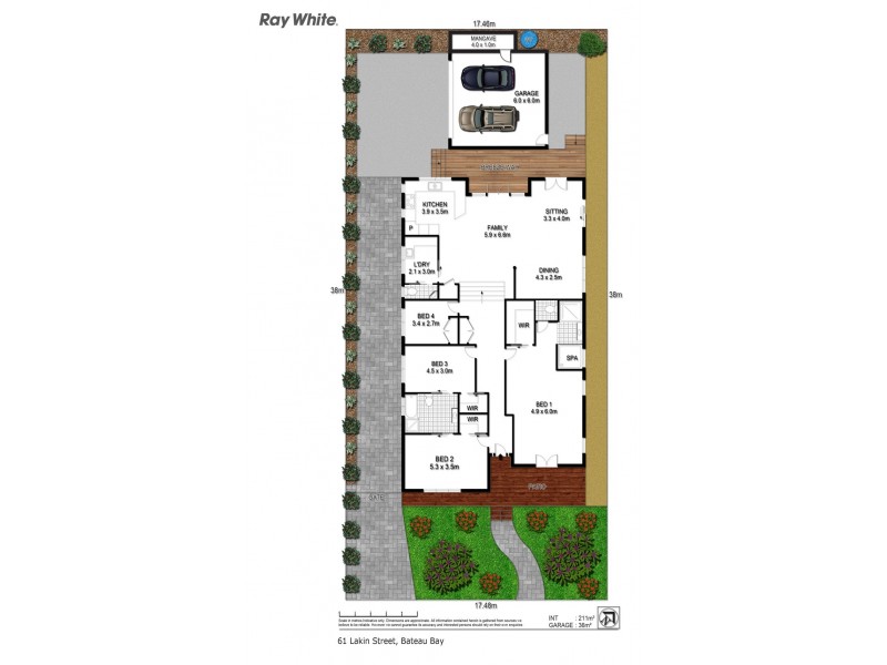 61 Lakin Street, Bateau Bay NSW 2261 Floorplan