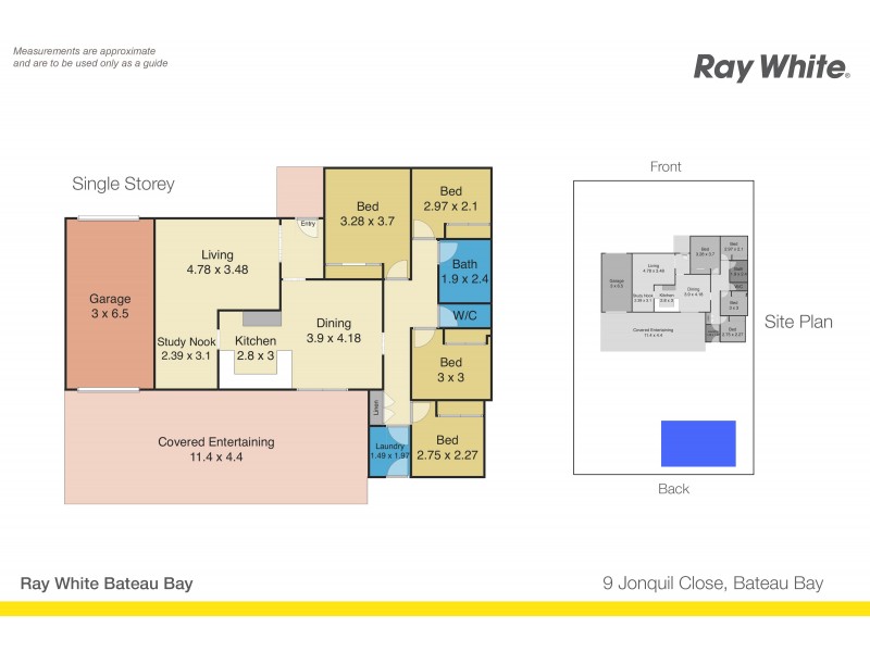 9 Jonquil Close, Bateau Bay NSW 2261 Floorplan