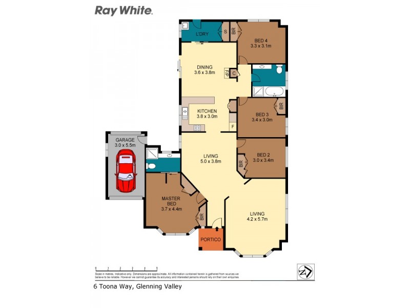 6 Toona Way, Glenning Valley NSW 2261 Floorplan