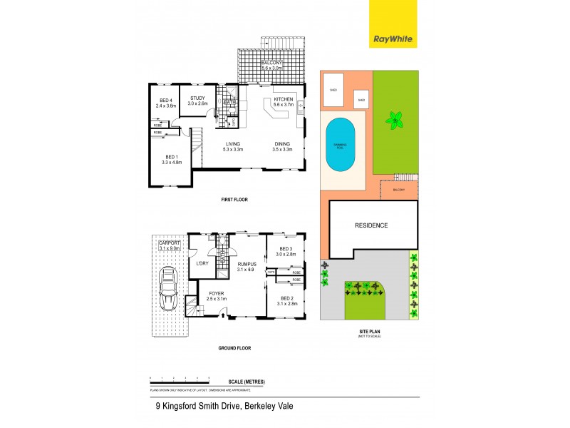 9 Kingsford Smith Drive, Berkeley Vale NSW 2261 Floorplan