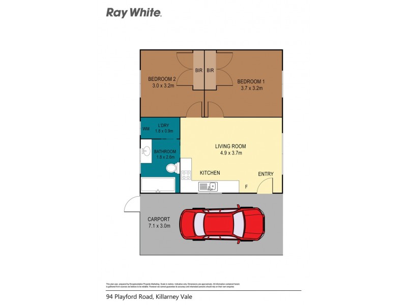 94 Playford Road, Killarney Vale NSW 2261 Floorplan