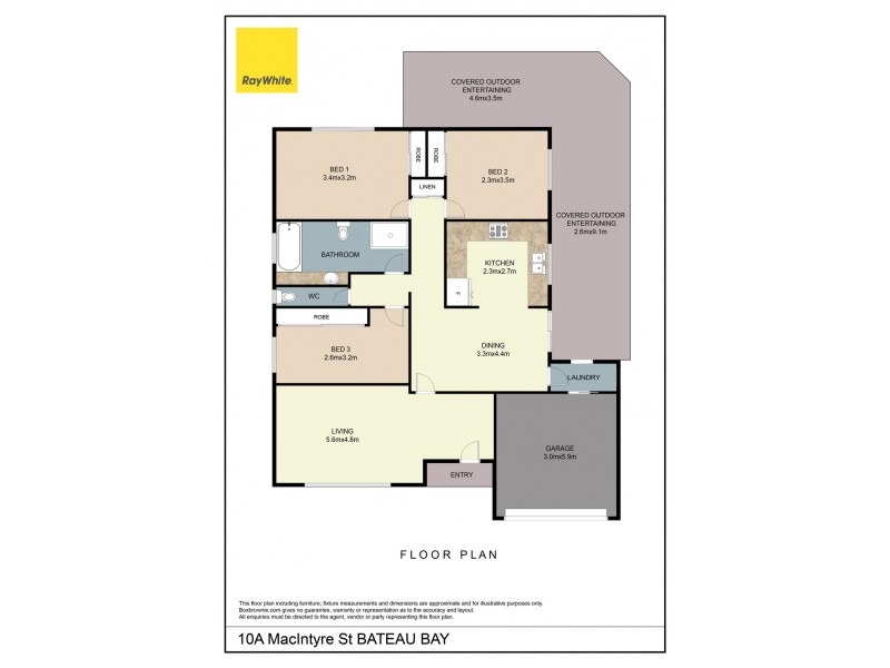 10A Macintyre Street, Bateau Bay NSW 2261 Floorplan